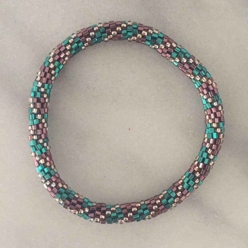 Beaded roll bracelet
